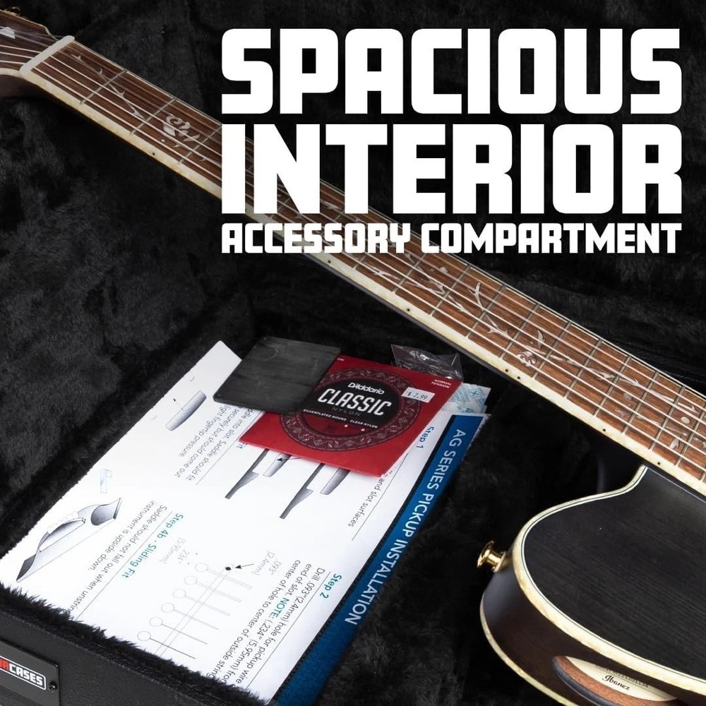 Les Paul Guitar Case with Accessory Compartment