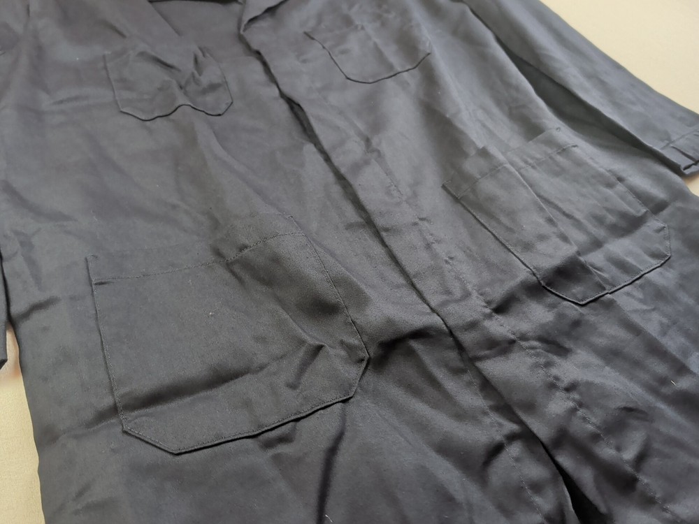 Bulwark FR Concealed Snap Front Mens Medium Dark Lab Coat NEW