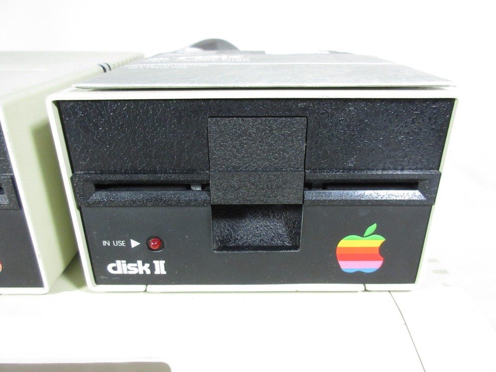 Apple II Plus, II+ Computer, 2 Disk II Drives, 2 Disks, Working, in Great Shape