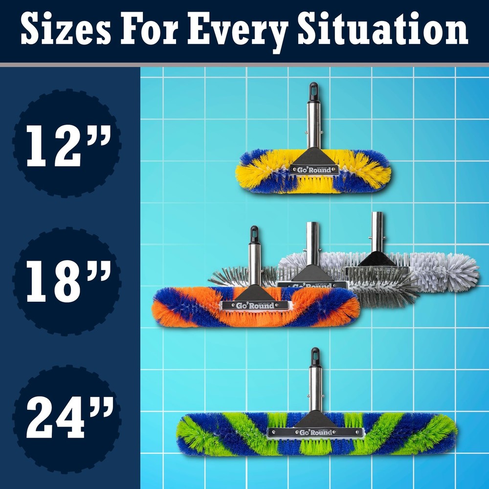 GoRound 360 Pro Pool Brush 18 inches