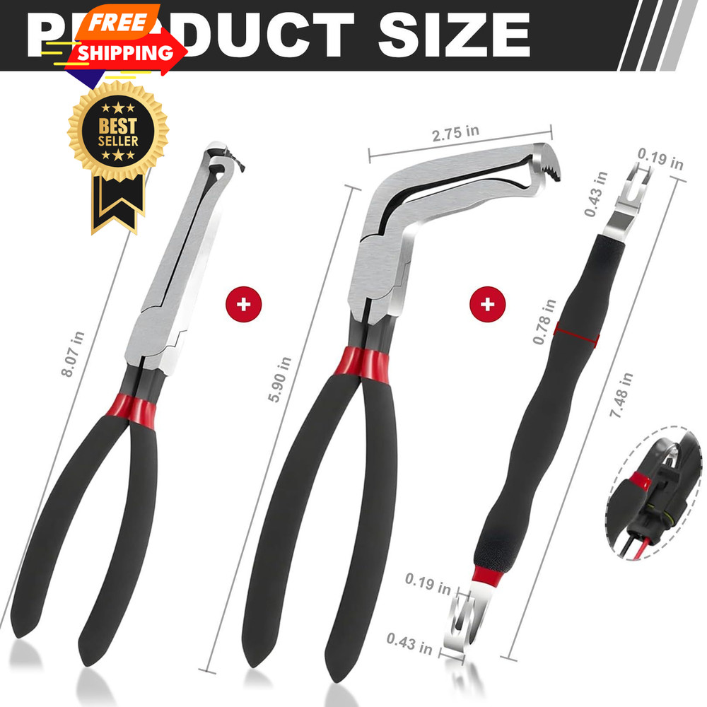 SecureElastic Electrical Disconnect Pliers 37960, 37980, Black
