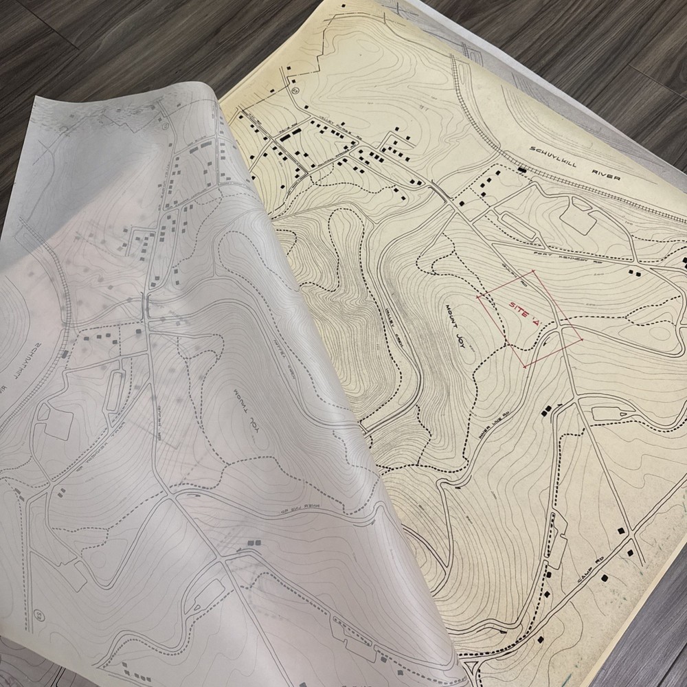 Architectural Plans Lot Valley Forge Drexel Landscape Maps Vellum Large