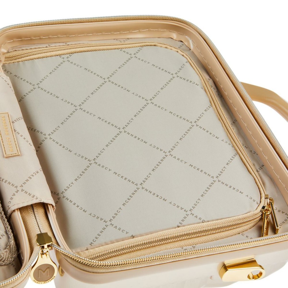 Marcy McKenna Hamptons Beauty Case and Mini Case Bundle 2-pc Set Purple NWT