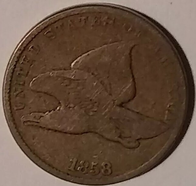 1858 Flying Eagle First Small Cent Short Lived Pre Civil War ~ (#B)
