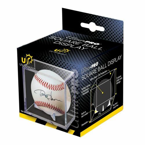 36 ULTRA PRO BASEBALL DISPLAY CASE CUBE WITH CRADLE, UV PROTECTION 36 Pack