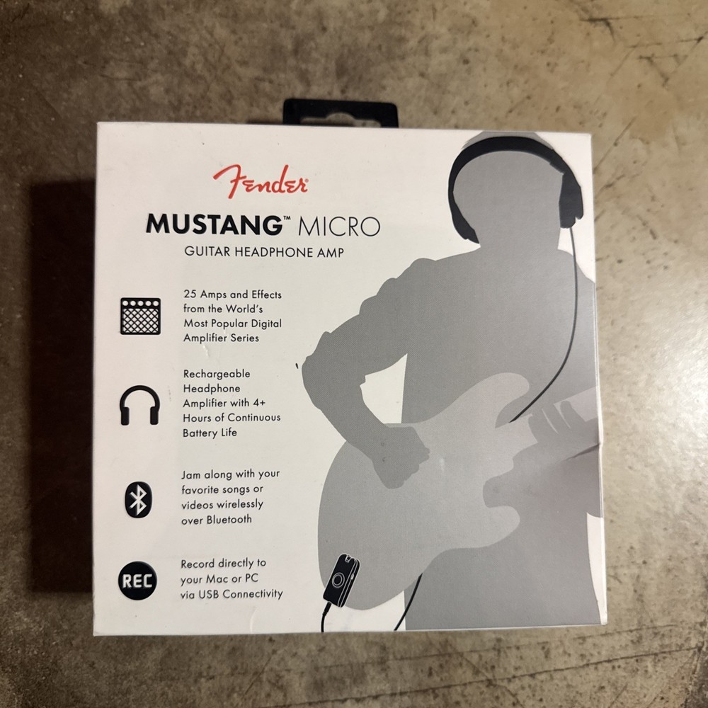 Fender Mustang Micro Guitar Headphone Amp Used