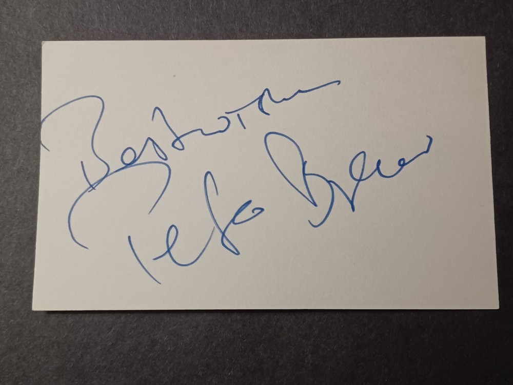 Peter Breuer Signed Index Card - Ballet