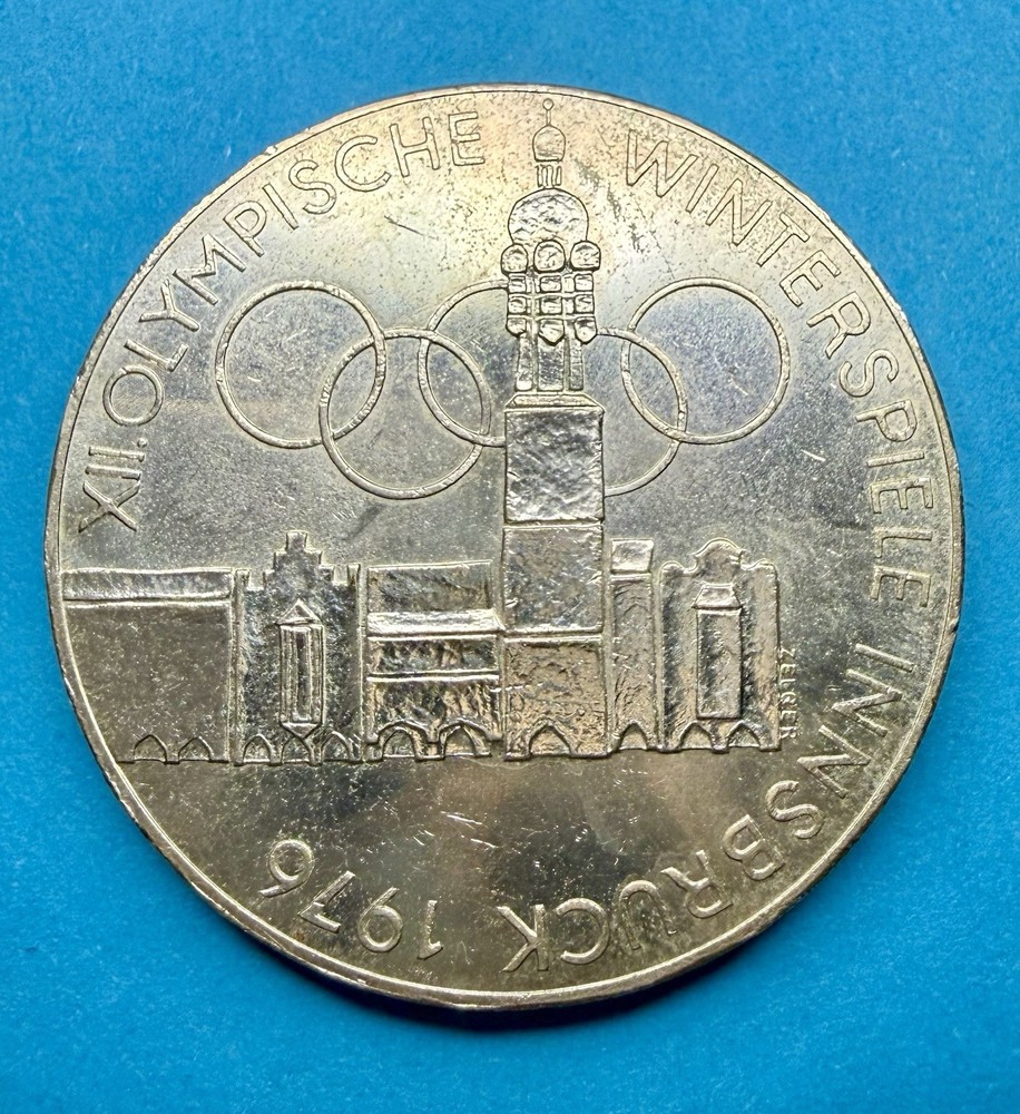 1976 Austria 100 Schilling Silver Coin – Large Austrian Silver