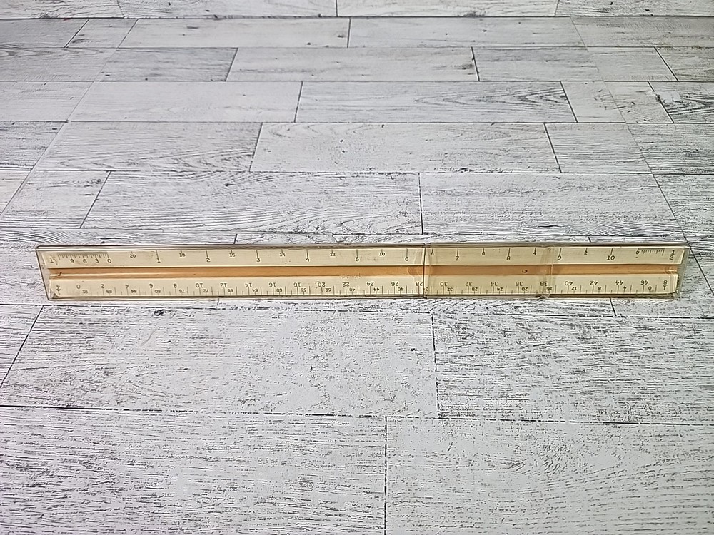 Dietzgen Plastic Triangular Scale Ruler 1667BG Engineering w/ Plastic Case