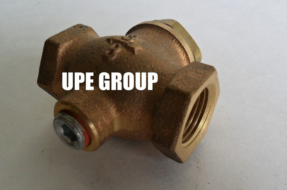 New 3/8" CAST brass horizontal check valve air compressor in line vertical
