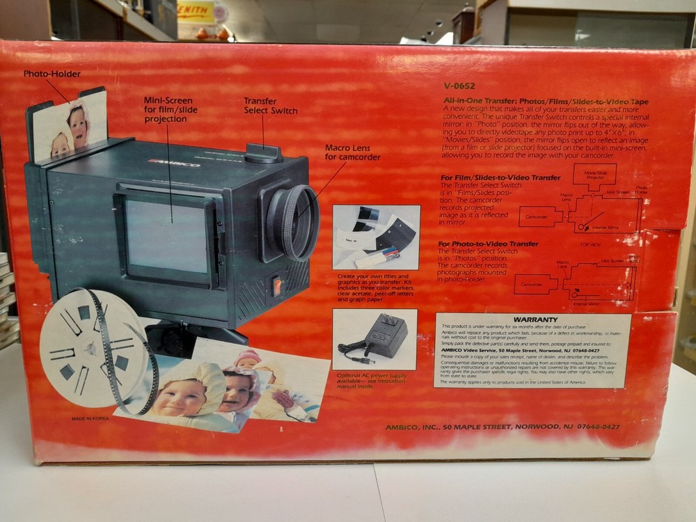 AMBICO V-0652 ALL-IN-ONE VIDEO TRANSFER SYSTEM