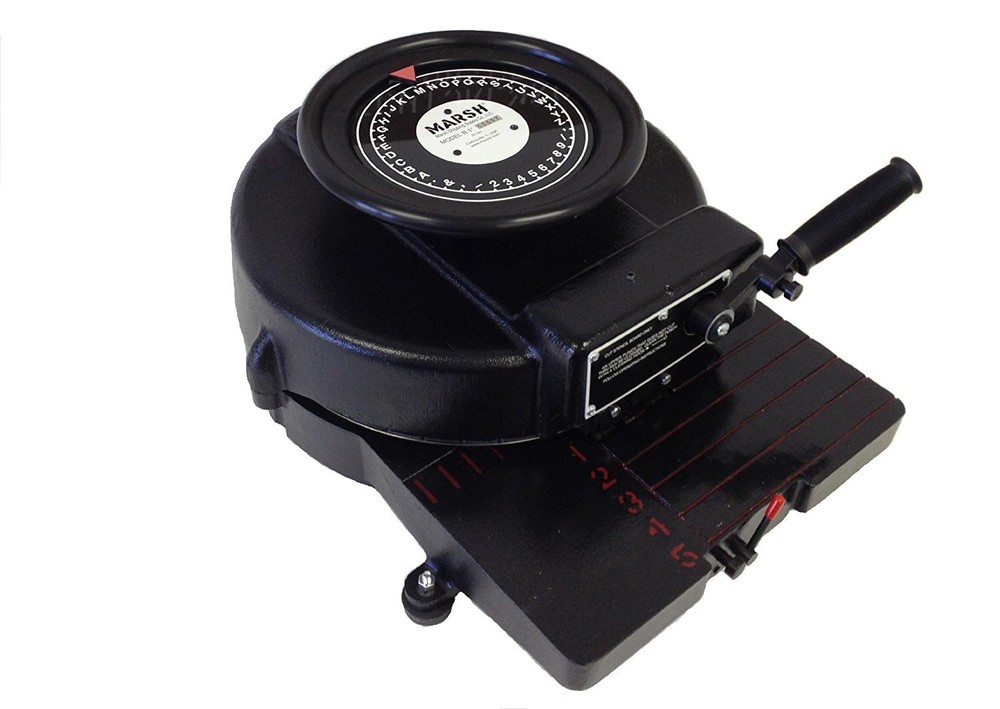 Marsh Hand Operated 1/4" Stencil Machines  (Q)
