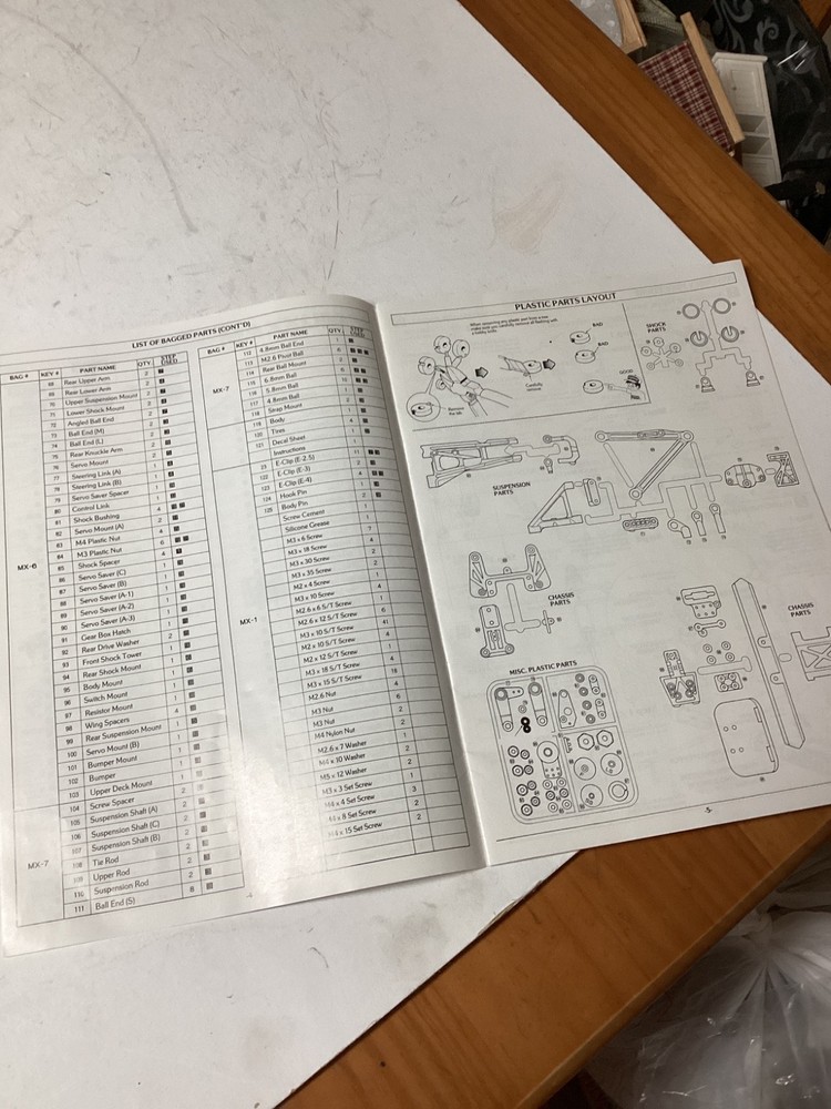 VINTAGE KYOSHO MAXXUM MANUAL