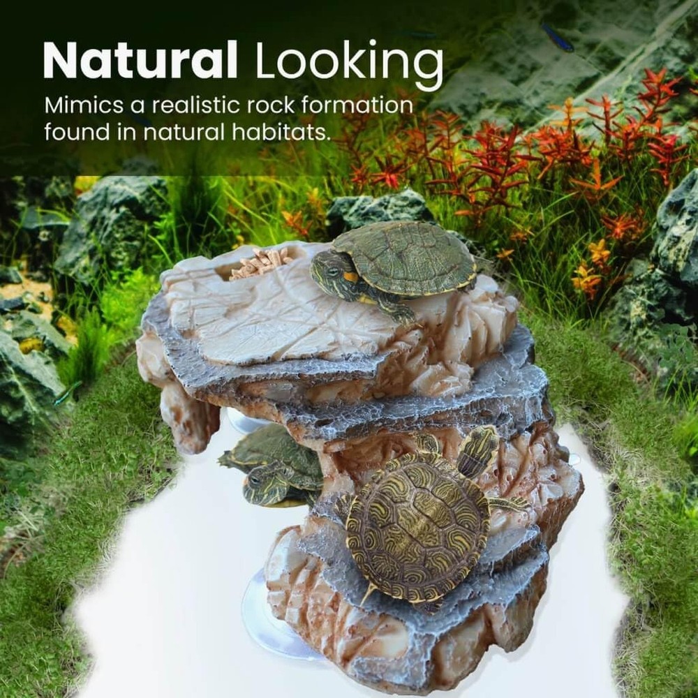 Turtle Basking Platform with 3 Suction Cups - Large Turtle Basking Platform -...