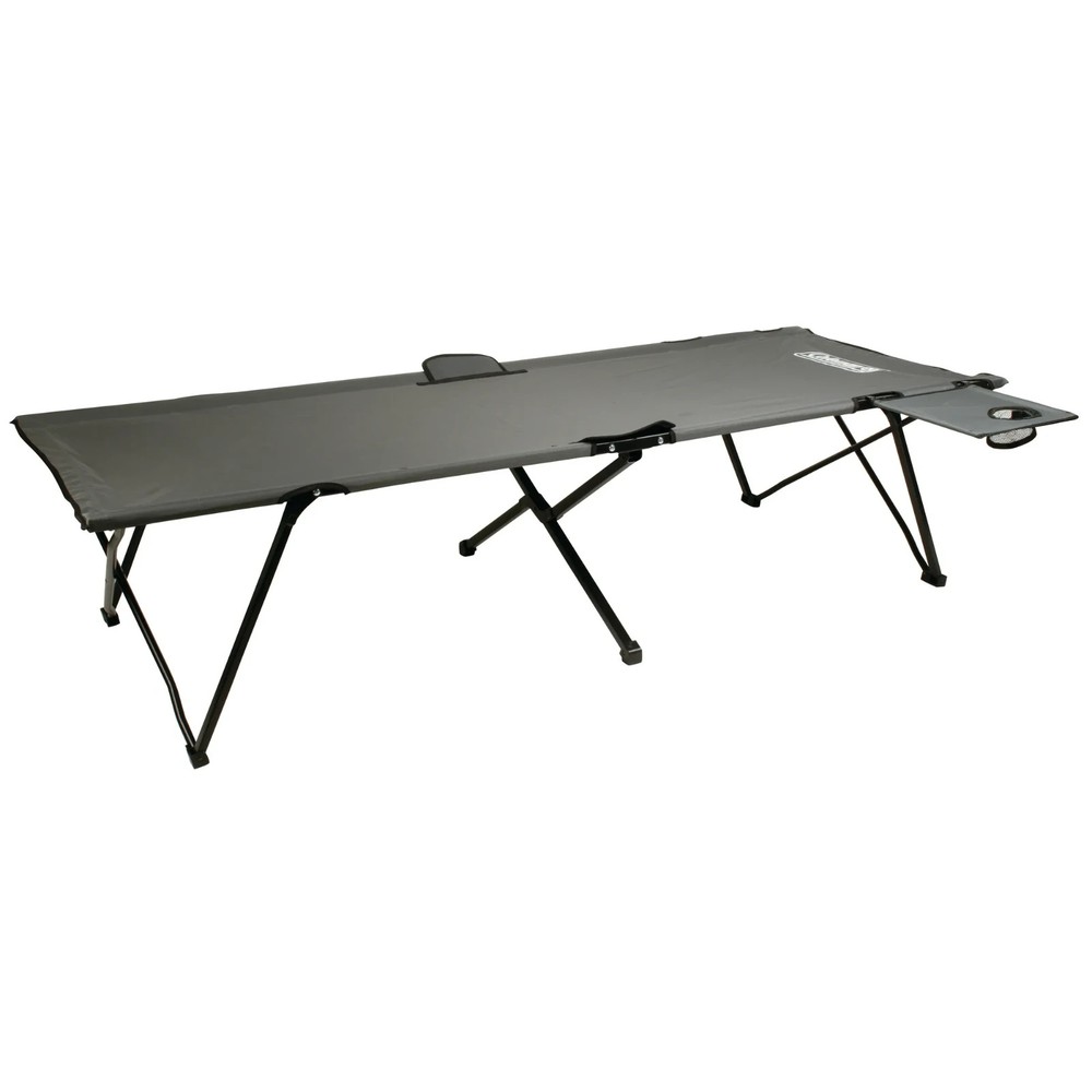 Coleman Pack-Away Camping Cot with Extra-Wide Design and Removable Side Table