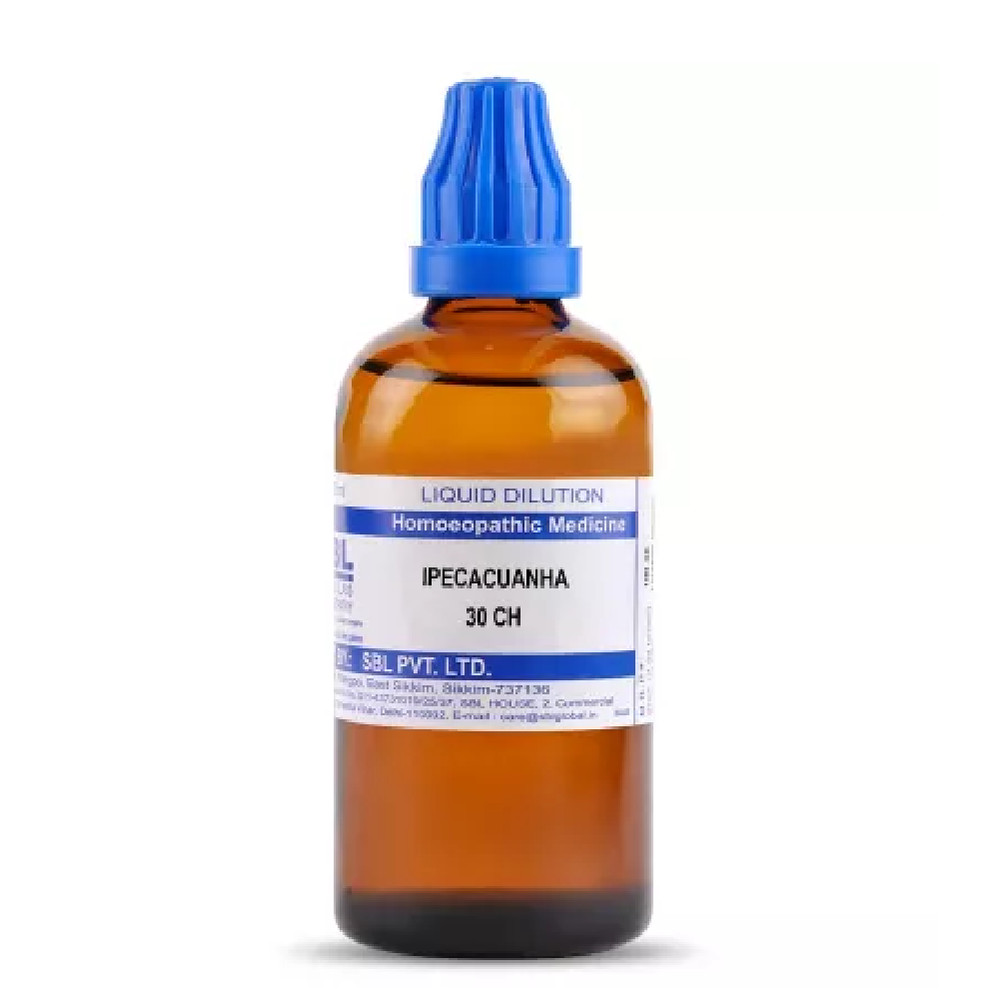 SBL Homeopathy  Ipecacuanha (30ml / 100 ML) Select Potency
