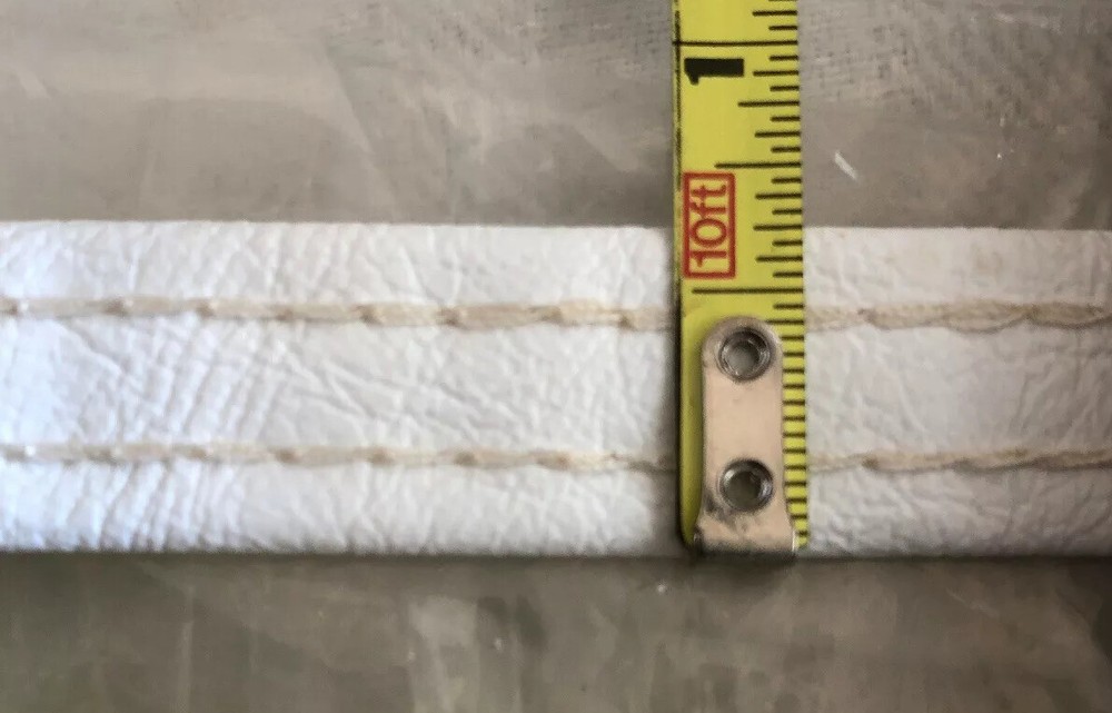 New White embossed Trimflex 25 Yards