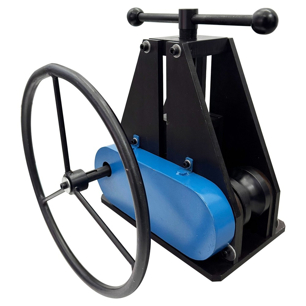 Manual Tube Pipe Roller Bender 1"-1/2" Round Bar Roller Metalworking Tool