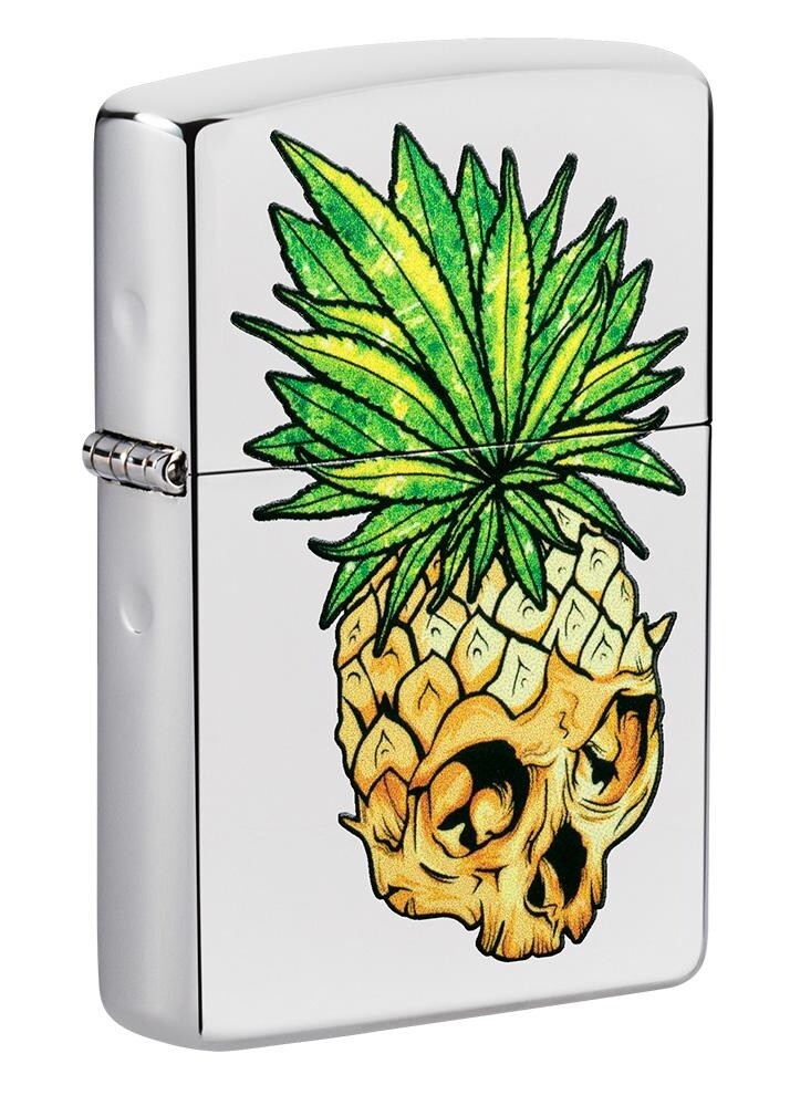 Zippo Leaf Skull Pineapple 49241