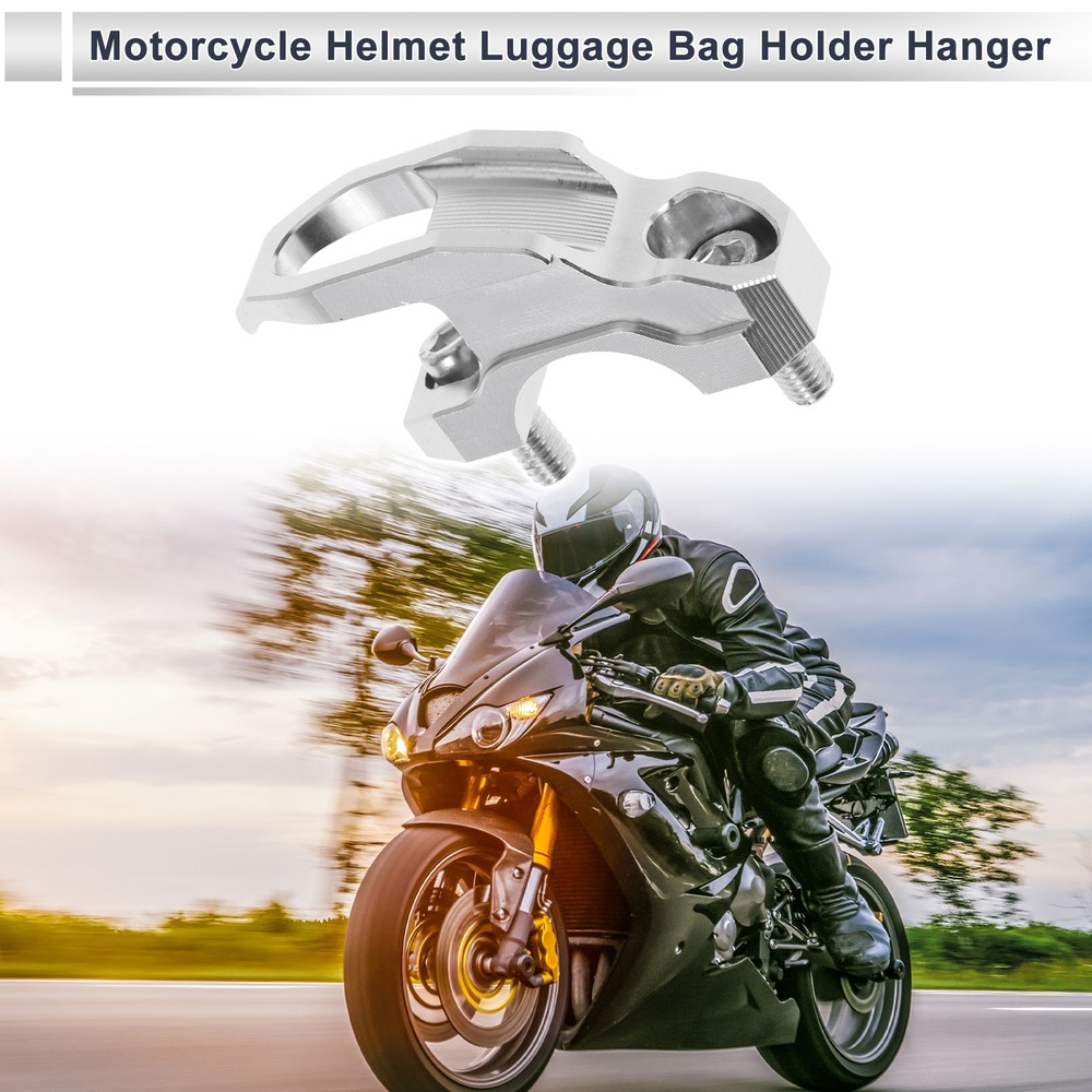 Motorcycle hook 1 set silver 49mm