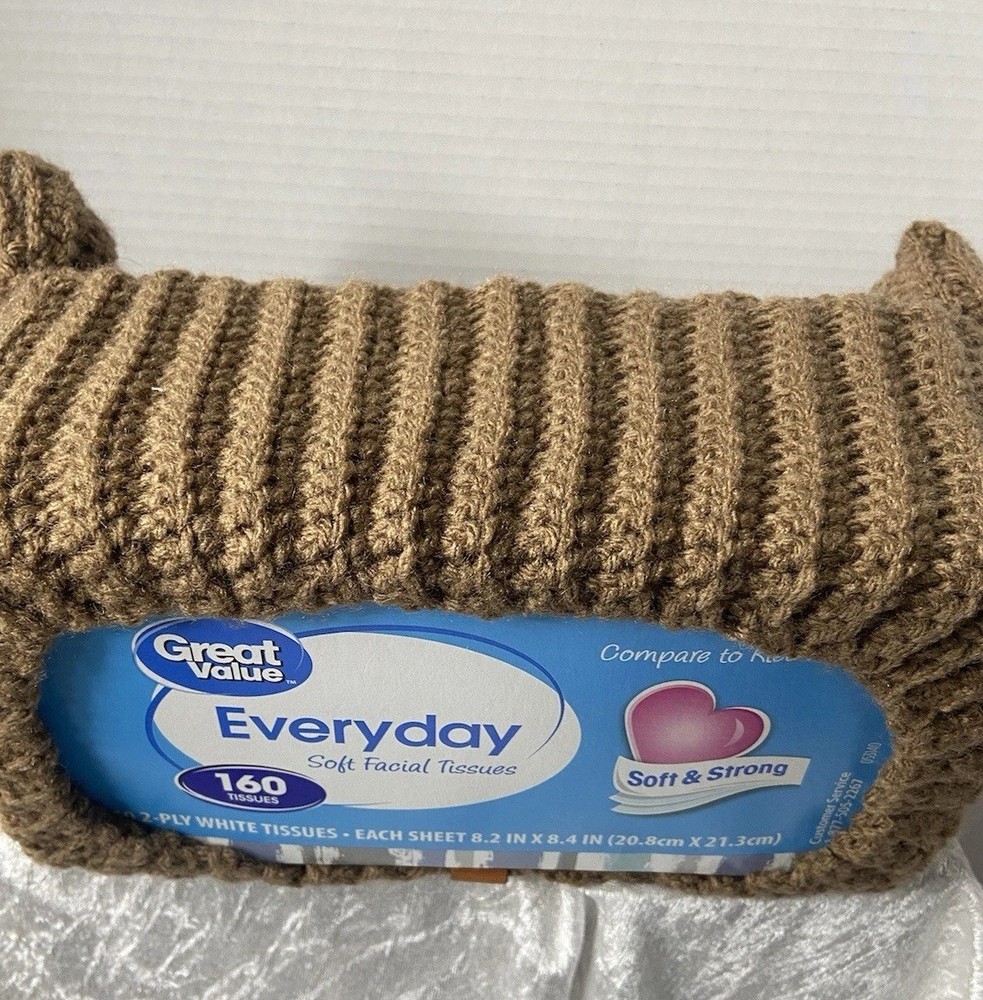 Handmade Crochet Sofa Style Tissue Box Cover