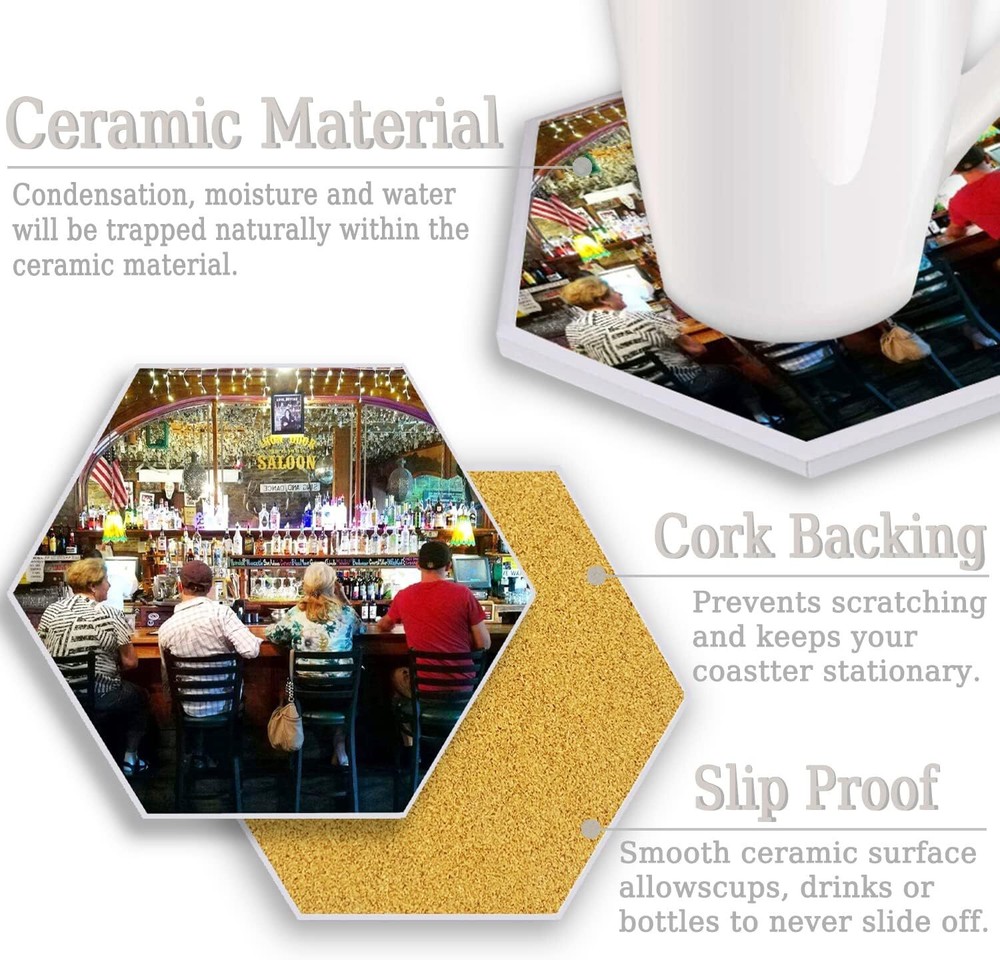 Beverage Coaster Custom Fashion Personalized Exquisite Ceramic Coasters