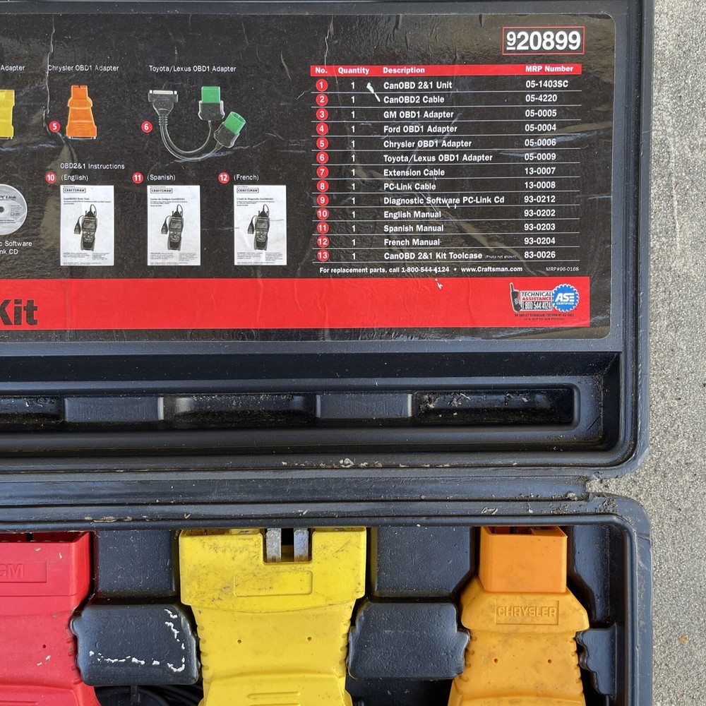 Sears Scan tool Kit, CanOBD 2&1 Kit