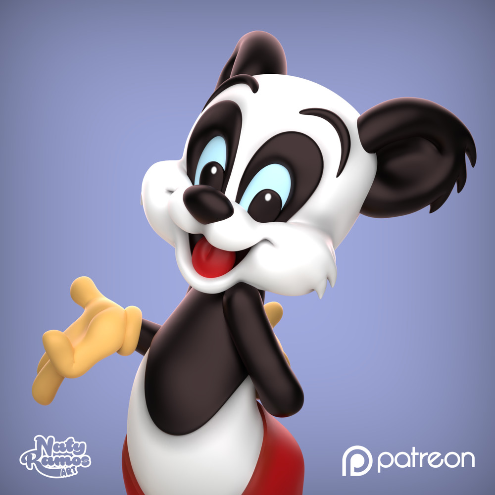 UNPAINTED Andy Panda 3D Printed Model Kit NR