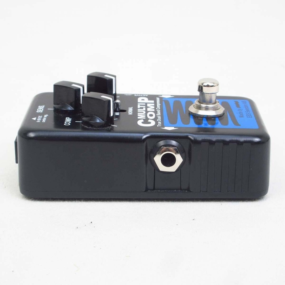 EBS MultiComp Blue Label Bass Compressor Pedal Sens Control Used