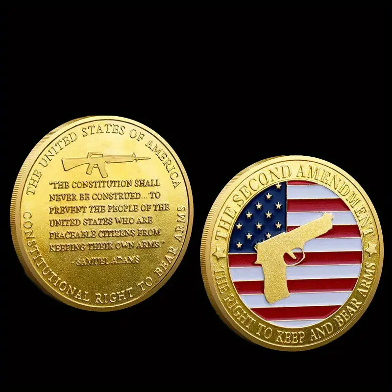 Constitution Second Amendment Government Challenge Coin Collectable 2nd 1-pc