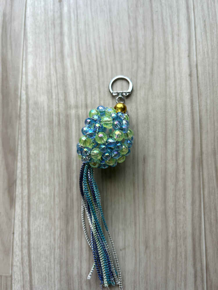 Handmade blue beads by japanese