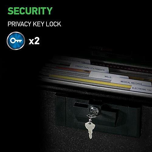 Fire Safe Security Document Storage Box Fireproof Durable Privacy Key Lock NEW