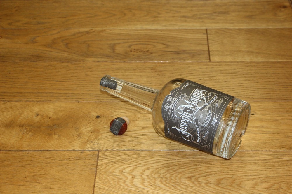 Josepha Magnus Empty Bourbon Bottle 100 proof Empty Bottle Cigar Blend T