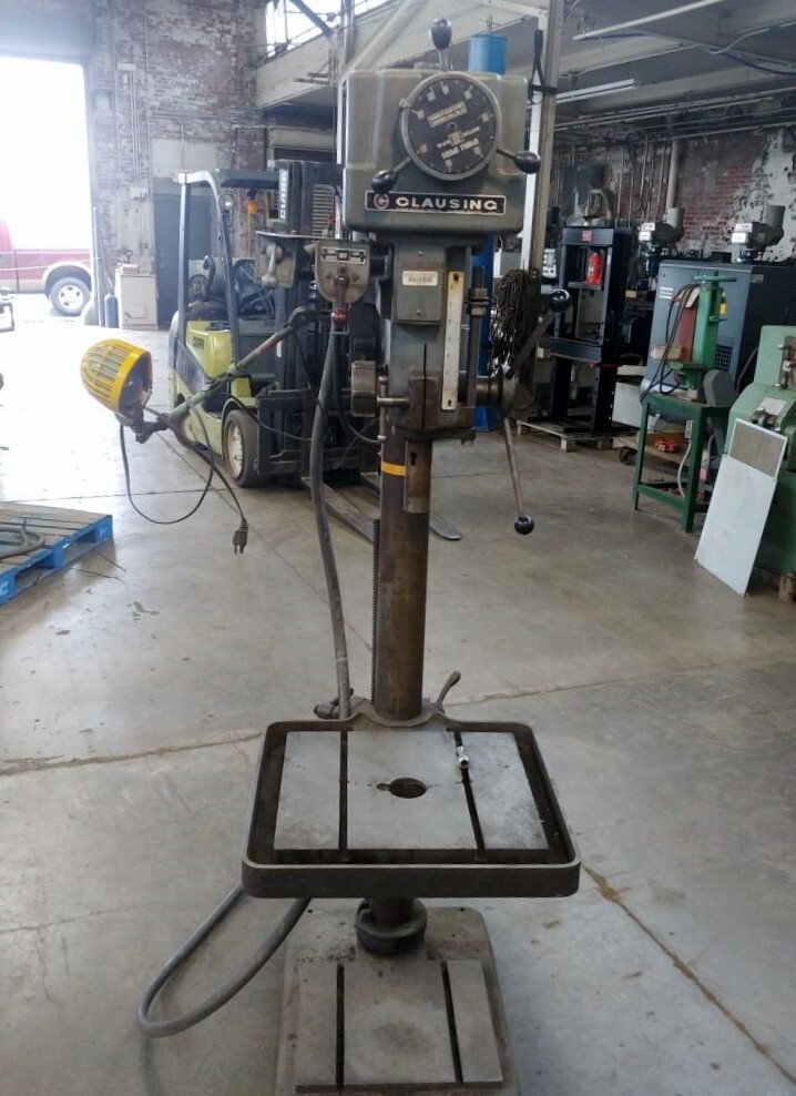 CLAUSING 20" VARIABLE SPEED FLOOR STAND DRILL PRESS Model 22V-1
