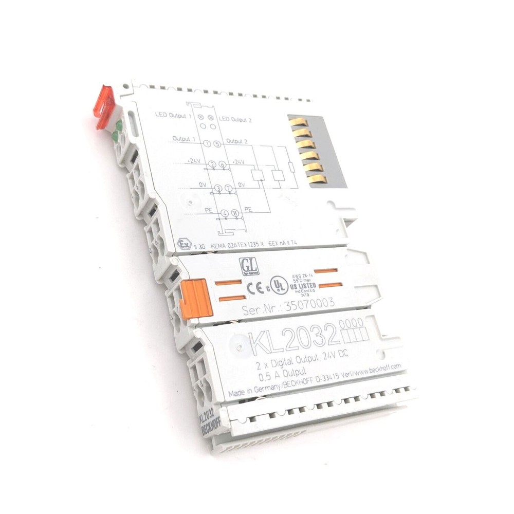 Beckhoff KL2032 Digital Output Module 2-Channel 24 V DC New