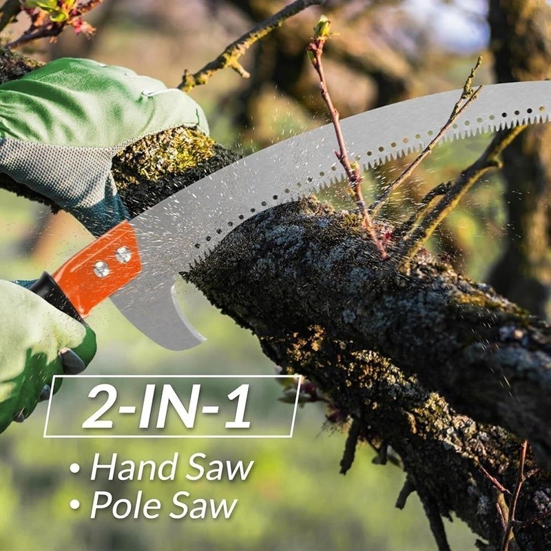 Adjustable Pole Saw Tree Pruning Cutter W/ Sharp Durable Blade Easy Trimming New