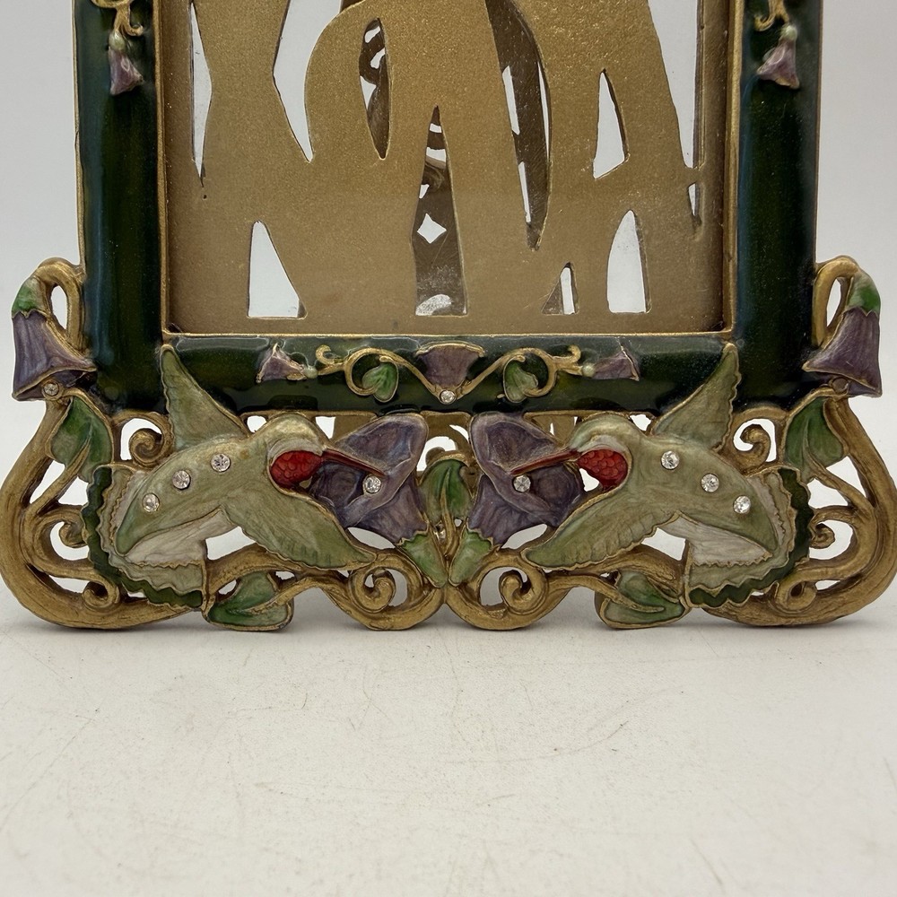 Sherborne Frame Hummingbird Rectangular Austrian Crystal 3.5x5 Inch Photo Frame