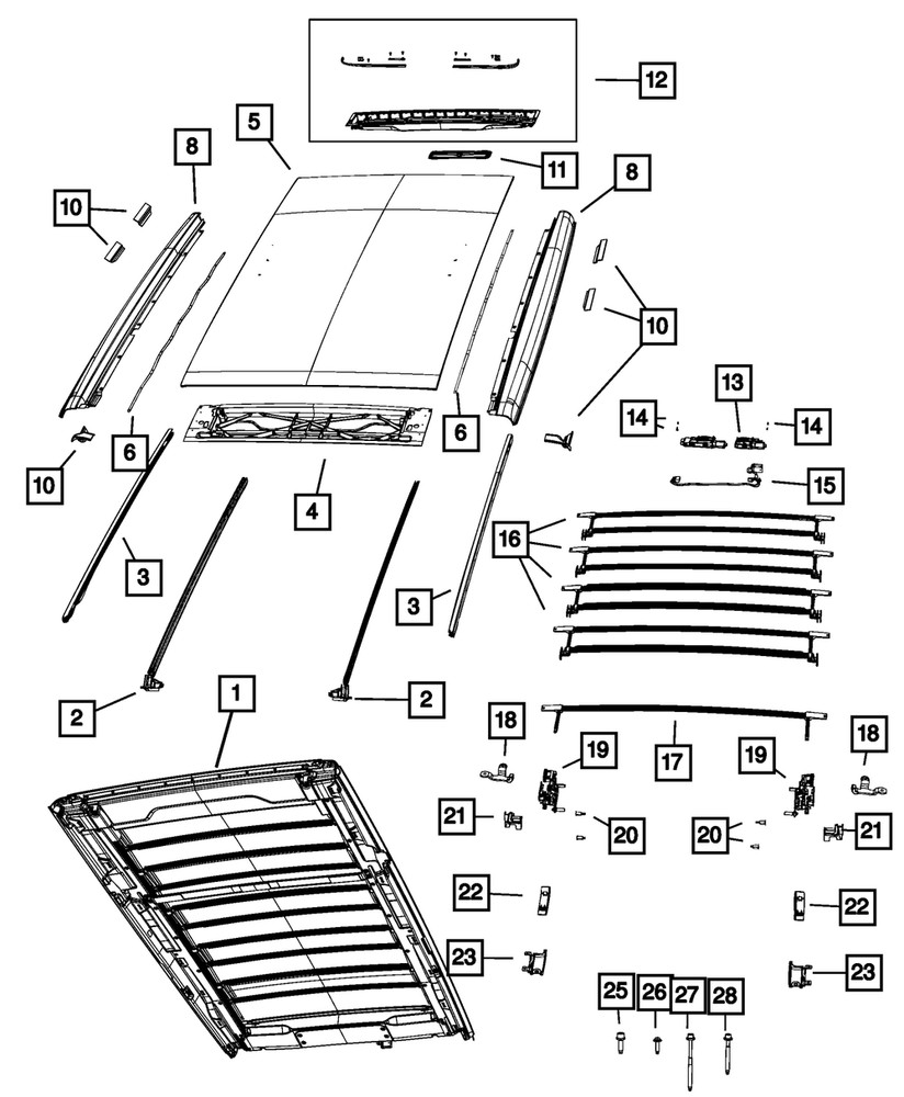Genuine Mopar Striker Bracket Left 68375381AA