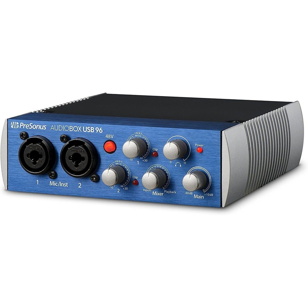 Presonus AudioBox 96 USB 2.0 Audio Interface Studio Bundle with Software