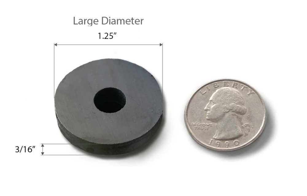 Creative Solutions: 29 Pack 1.25 Inch Ceramic Ring Magnets for Crafts & Projects