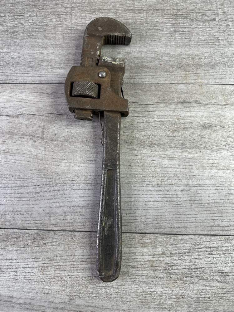 Vintage Trimont Pipe Wrench 10” Adjustable Tool Made in Massachusetts