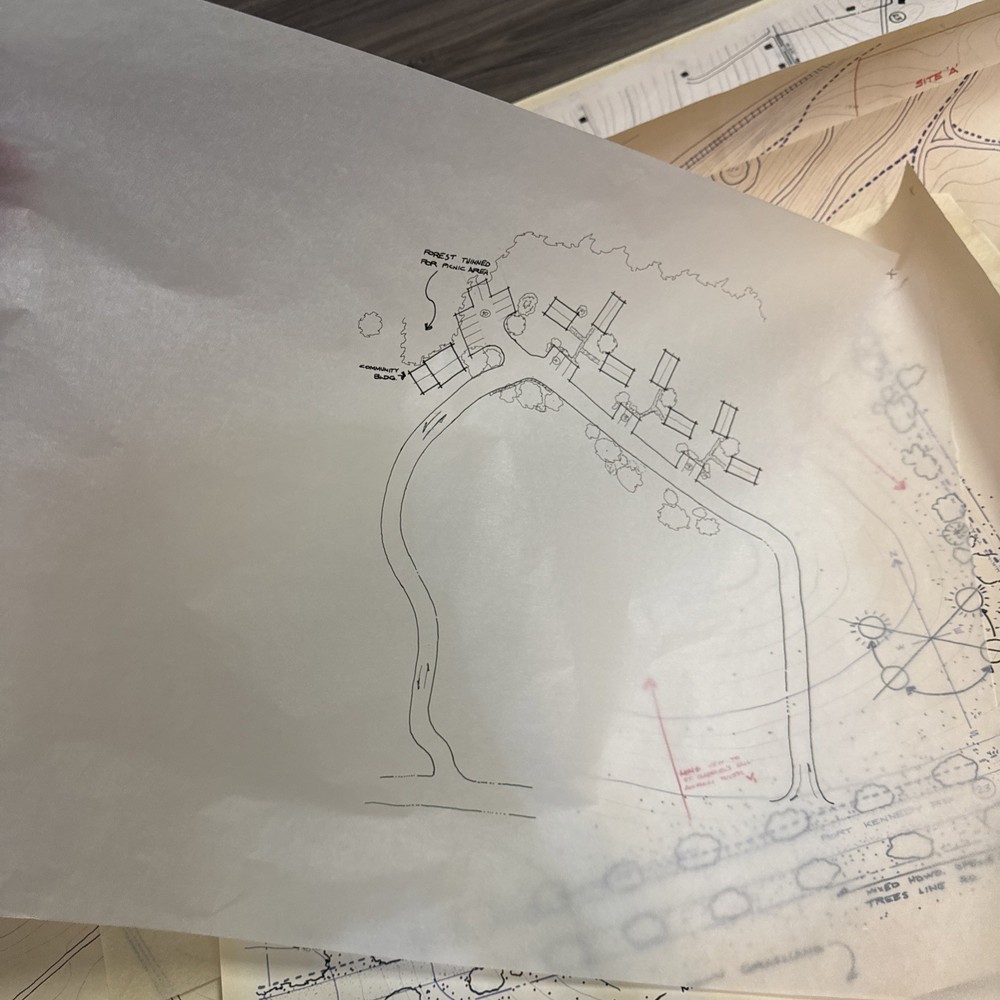Architectural Plans Lot Valley Forge Drexel Landscape Maps Vellum Large