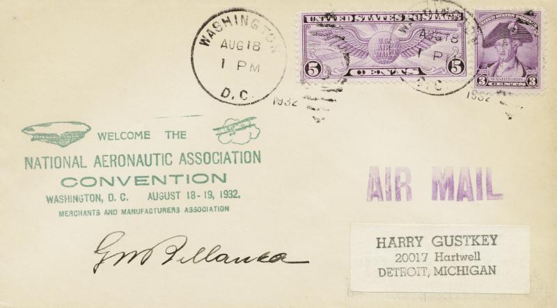 GUISEPPE M. BELLANCA - COMMEMORATIVE ENVELOPE SIGNED