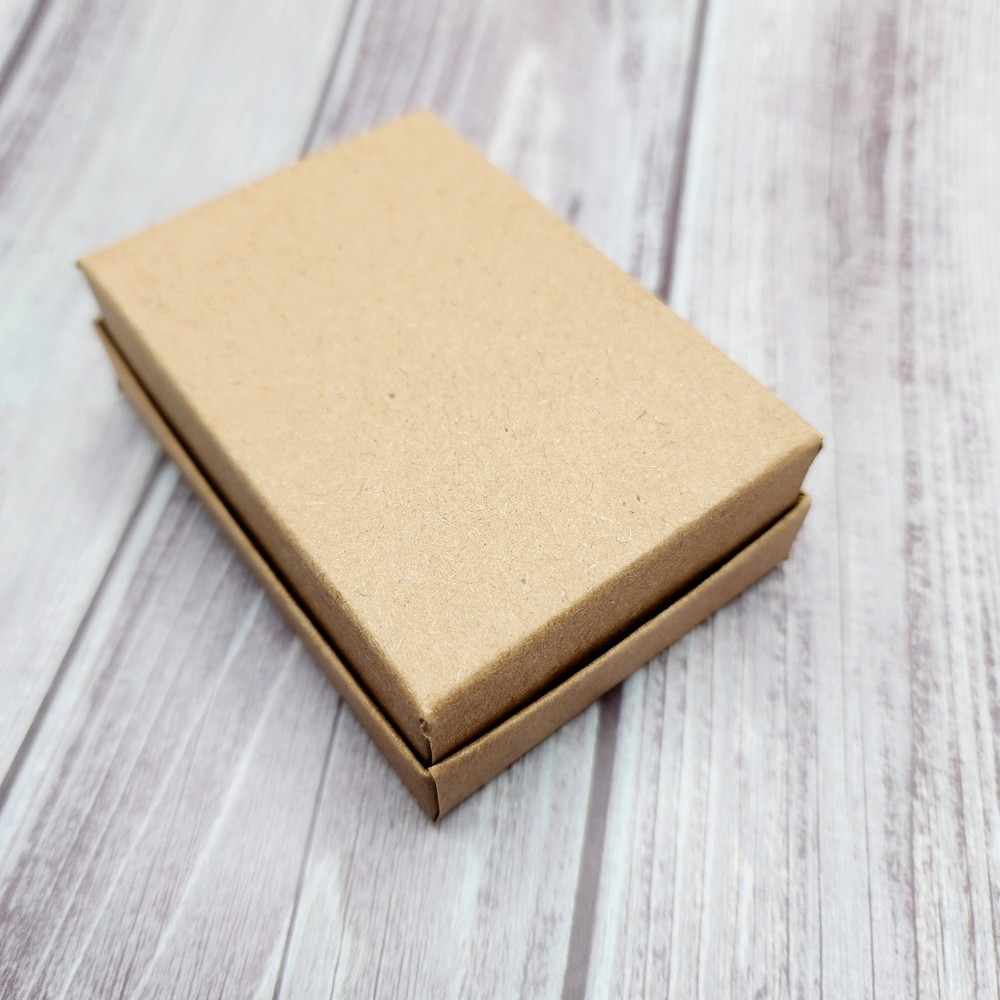 Paper Gift Boxes-Flower Mandala Pattern-Kraft, White Ink-Screen Printed by Hand