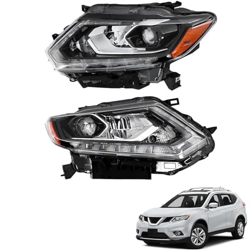 Headlights Assembly Driver and Passenger Side Headlamps Replacement for 2014
