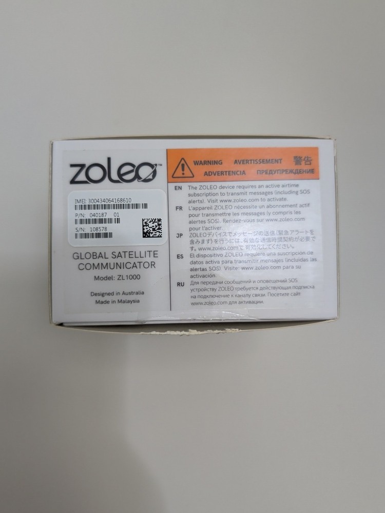 ZOLEO Satellite Communicator SOS GPS Tracker – New Open Box – Never Activated