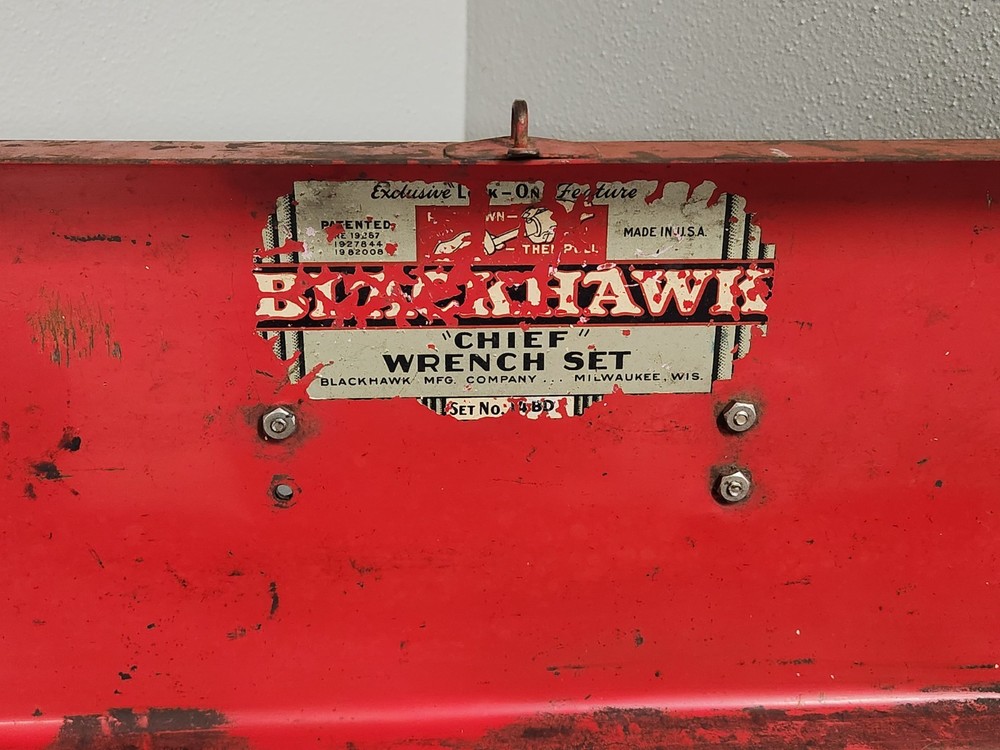 Vintage Blackhawk Toolbox "Chief Wrench Set"