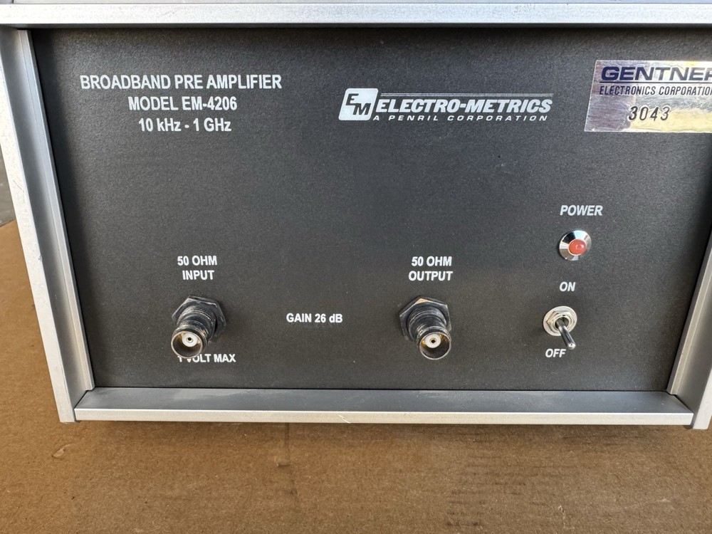 Broadband Pre Amplifier EM 4206