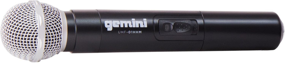 Gemini DJ UHF-01M F1 Wireless Microphone System,Black