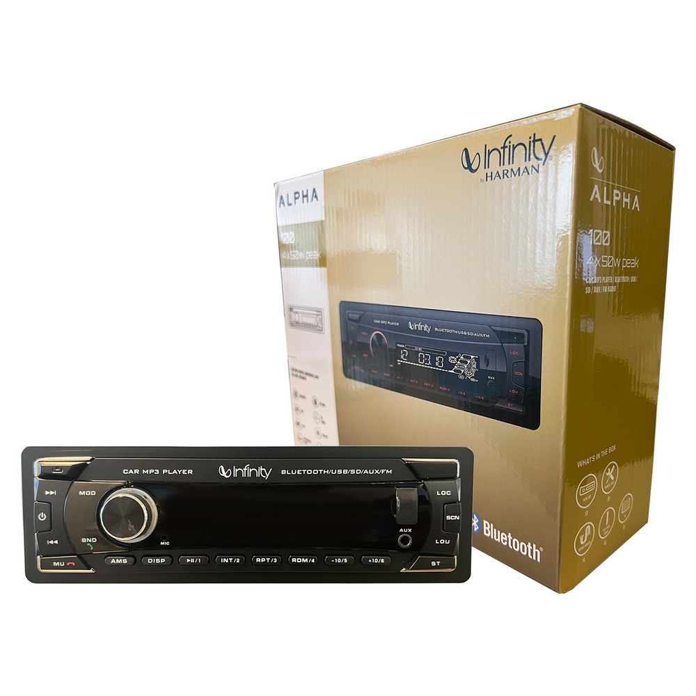 Infinity Digital Media Single DIN Bluetooth USB/AUX MP3 Player Car Receiver